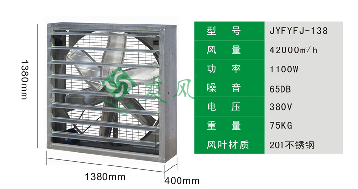 厂房降温负压风机参数