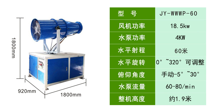 降尘雾炮机参数